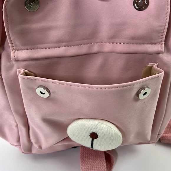 YUNZHILIAN Pink Bear Small Backpack - Picture 4 of 11
